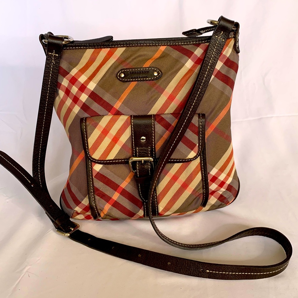 Burberry blue label crossbody bag side pocket